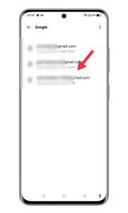 How to delete email id from phone