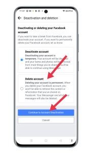 How to delete facebook account