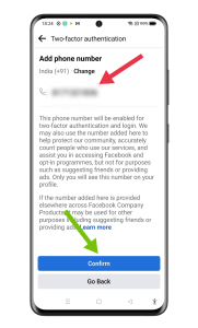 how to enable two fector authentication in facebook account