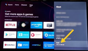 android tv developer option on
