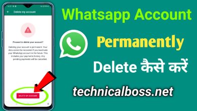 How to delete whatsapp account